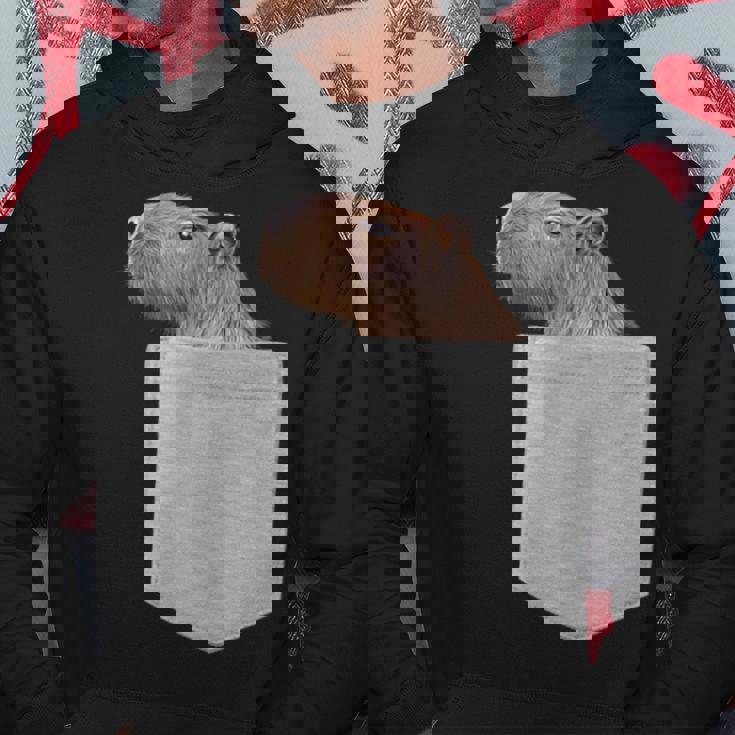 カピバラ フェイク ポケット カピバラ げっ歯類 げっ歯類 アニマル ノベルティ パーカー 面白い贈り物