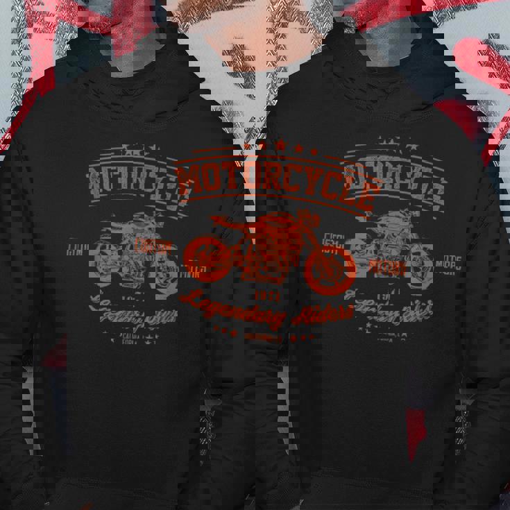 カフェレーサー カスタム バイク 伝説のライダー カリフォルニア ロサンゼルス スクランブラー モーターサイクル パーカー 面白い贈り物