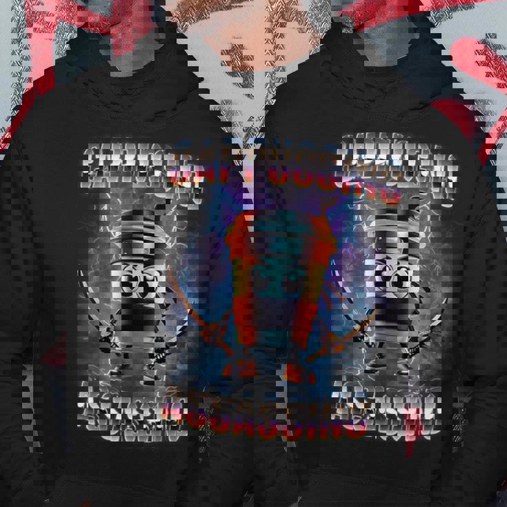 カプチーノ アサシーノ ブレイン ロート イタリアン ミーム パーカー 面白い贈り物