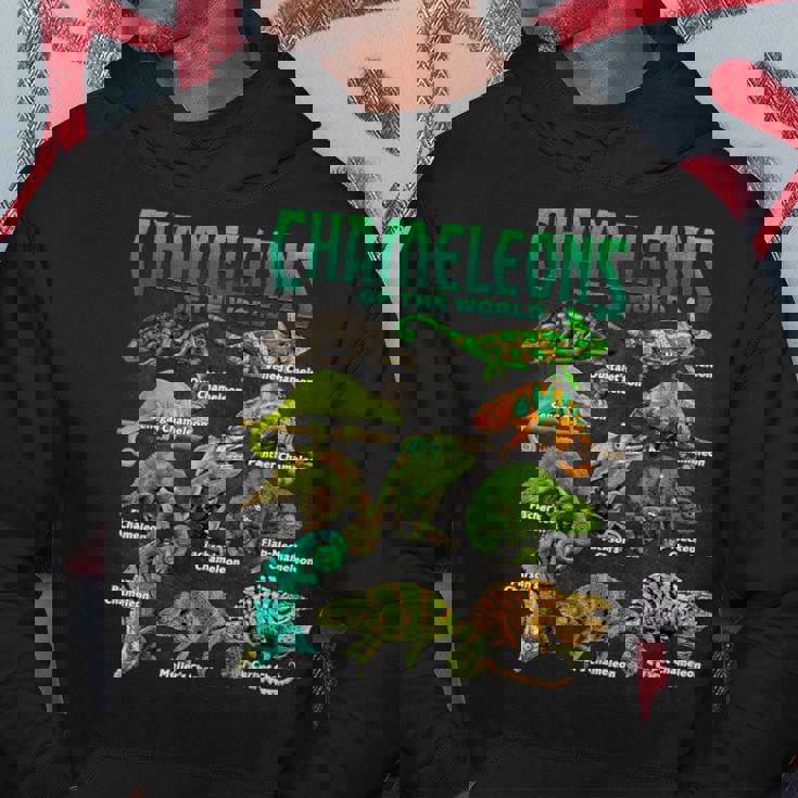 カメレオンズ・オブ・ザ・ワールド 知育爬虫類 トカゲ好き パーカー 面白い贈り物