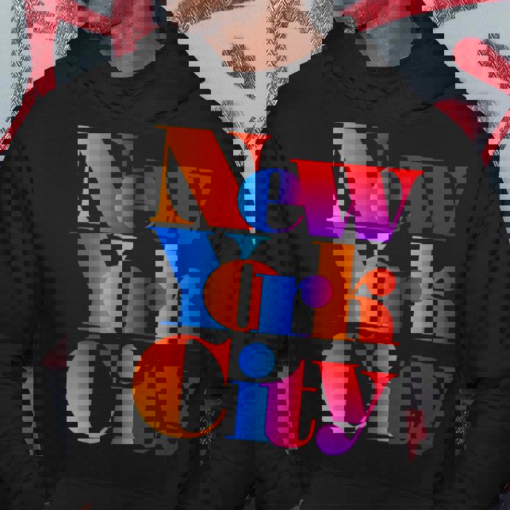 カラフルなニューヨークシティファッショングラフィックtシャツ、ニューヨーク市 パーカー 面白い贈り物