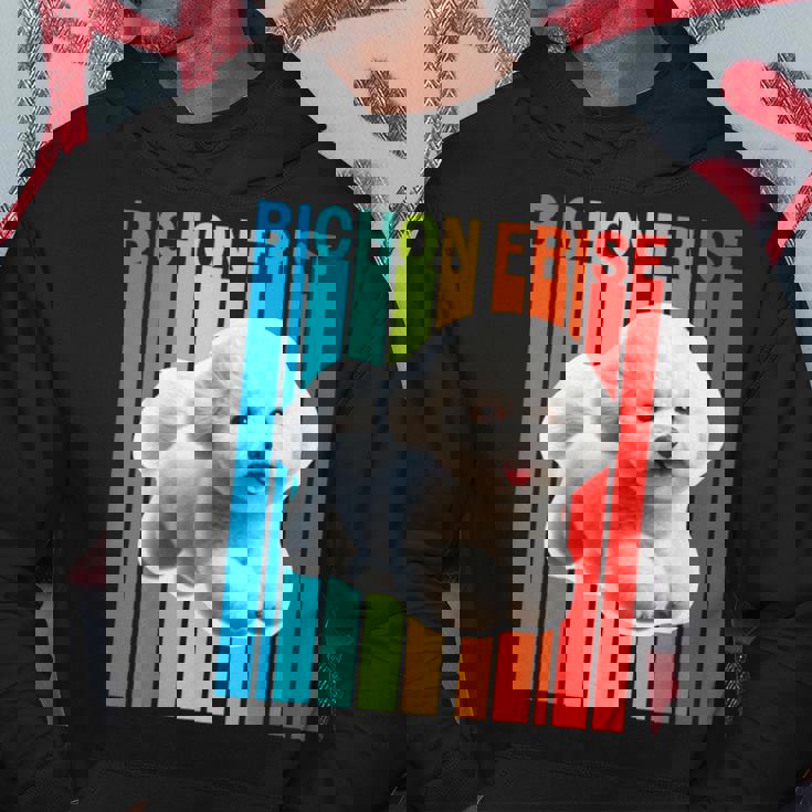 カラフルなビションフリーゼ パーカー 面白い贈り物