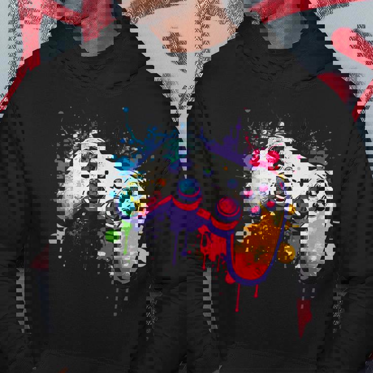 カラフルなビデオゲームコントローラー ジョイスティック コンソール パーカー 面白い贈り物