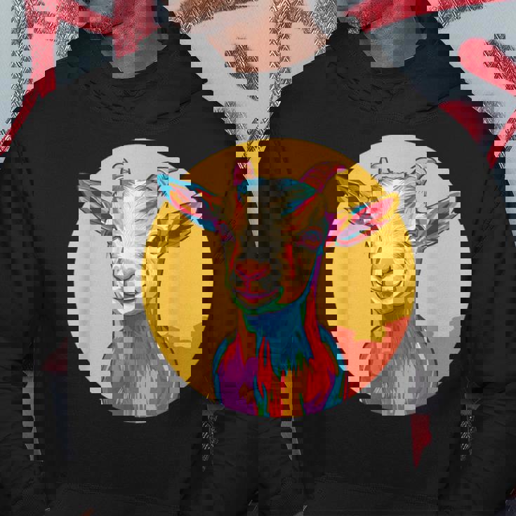 カラフルなヤギ パーカー 面白い贈り物