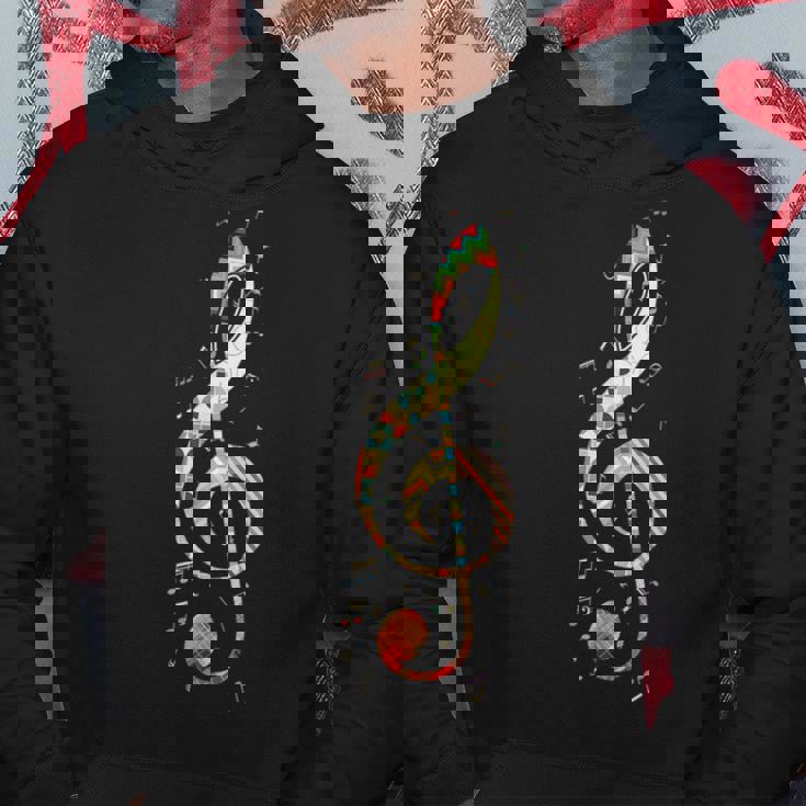 カラフルな音符 パーカー 面白い贈り物