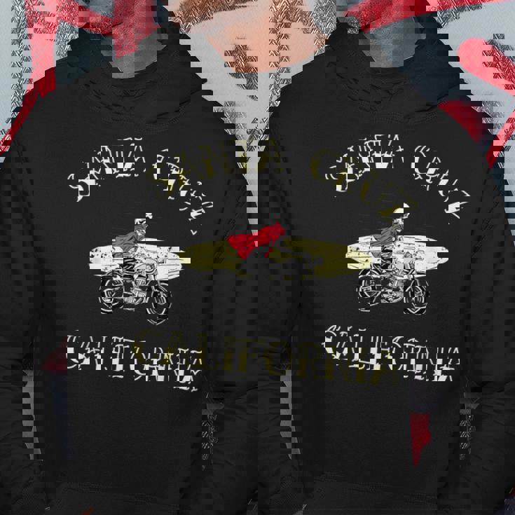 カリフォルニア州サンタクルーズトラベリングサーファー パーカー 面白い贈り物