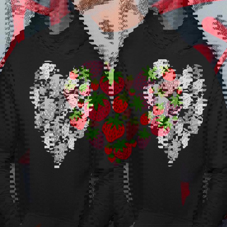 カワイイ ストロベリーハート コテージコア エステ ストロベリー パーカー 面白い贈り物