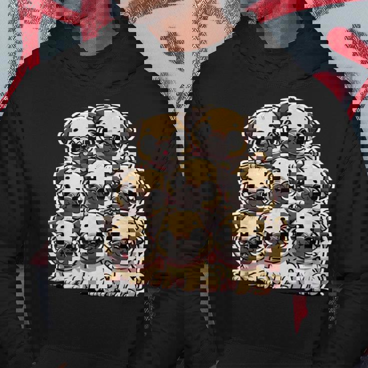 カワイイアニメ パグ 犬 キッズ ガールズ パーカー 面白い贈り物