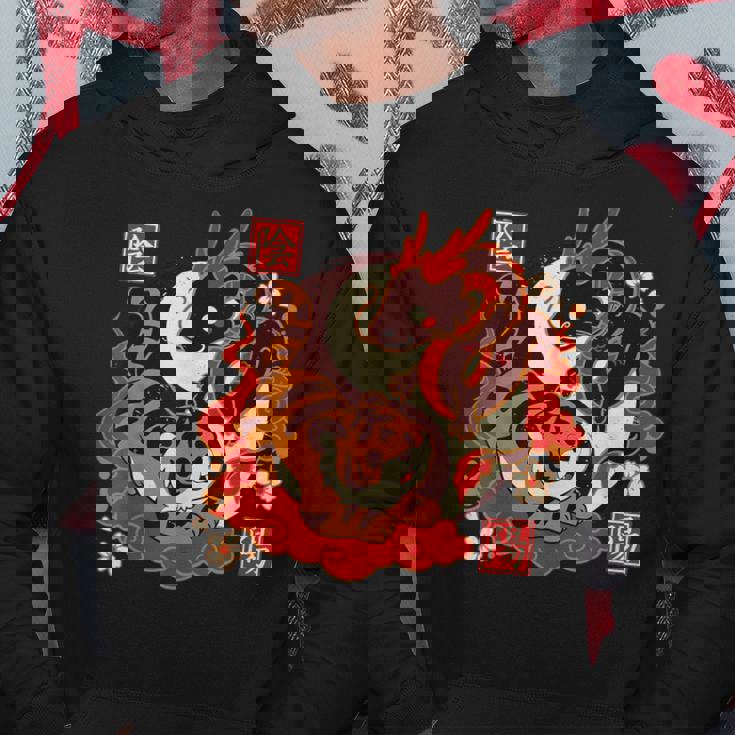 カワイイタイガーアンドドラゴンジャパン パーカー 面白い贈り物