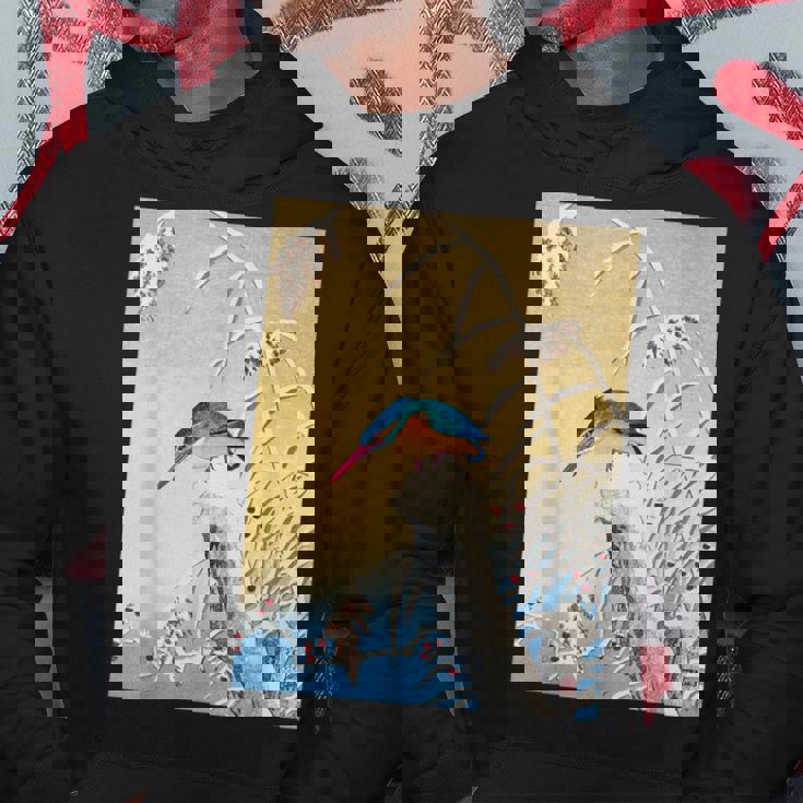 カワセミ 鳥 動物 ヴィンテージ 和 浮世絵 自然 江戸 パーカー 面白い贈り物