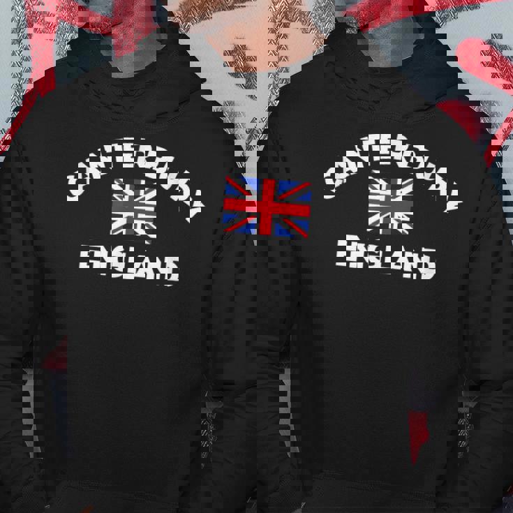 カンタベリー イングランド イギリス イギリス シティ ユニオンジャック フラッグ パーカー 面白い贈り物