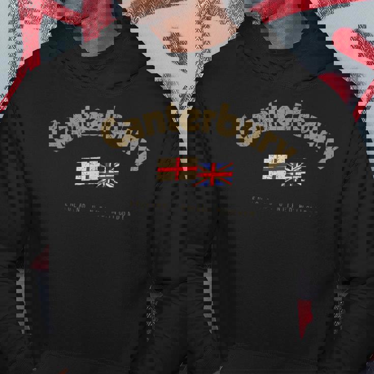 カンタベリー 都市名 ヴィンテージ 英国国旗 イギリス国旗 パーカー 面白い贈り物