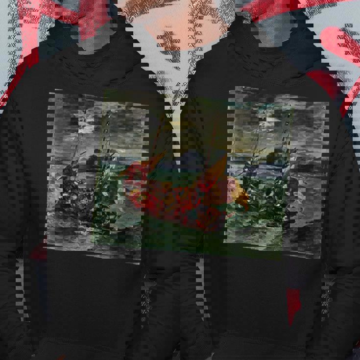 ガリラヤの海のキリスト ユージン・ドラクロワ パーカー 面白い贈り物