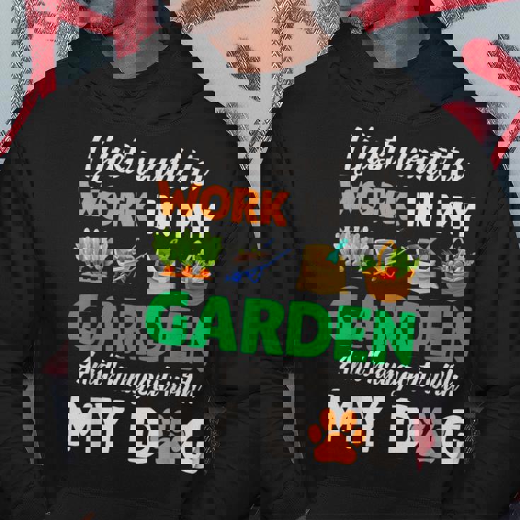 ガーデニング 犬 ペット好き 庭師 庭 ペット ギフト 植物 パーカー 面白い贈り物