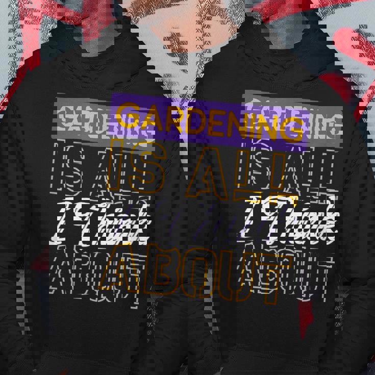 ガーデニングは私が考えるすべてです パーカー 面白い贈り物