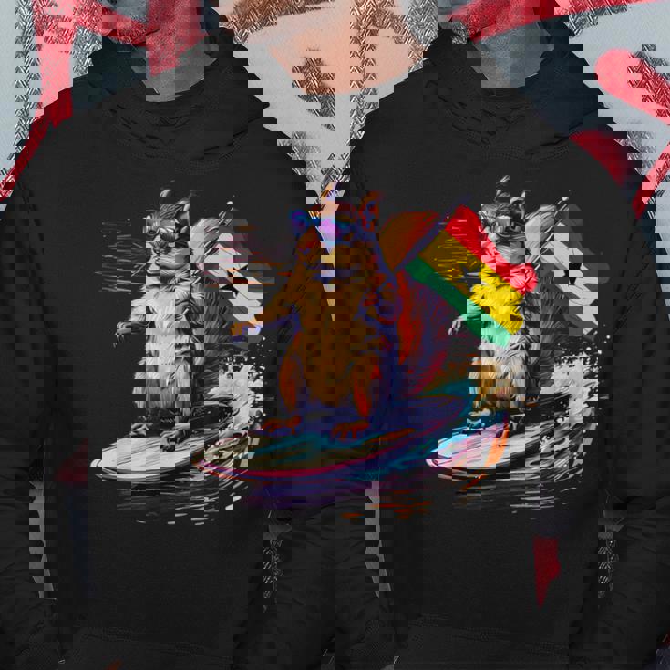 ガーナ プライド サーフィン リス ガーナのルーツ ガーナ国旗 パーカー 面白い贈り物