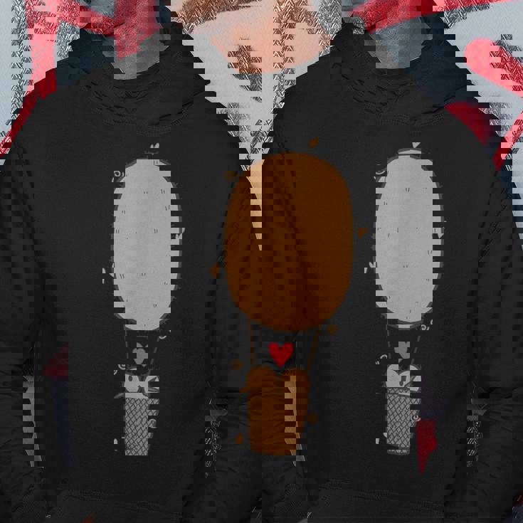 キウイフルーツバルーンで飛ぶ2羽のキウイ鳥。 パーカー 面白い贈り物