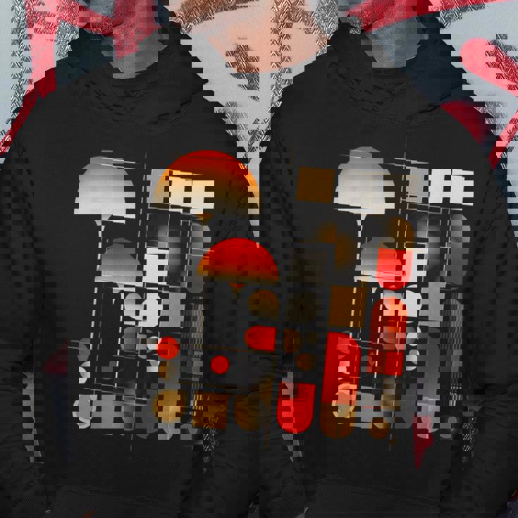 キノコ 幾何学 アート イラスト グラフィック キノコ パーカー 面白い贈り物