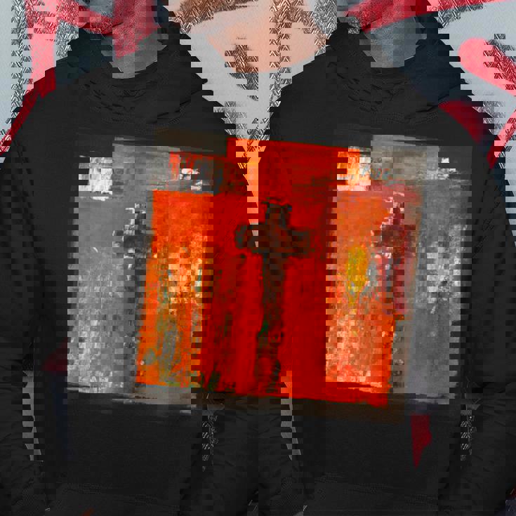 キリスト教のメッセージ イエス 十字架 愛 グラフィティ アート 絵画 パーカー 面白い贈り物