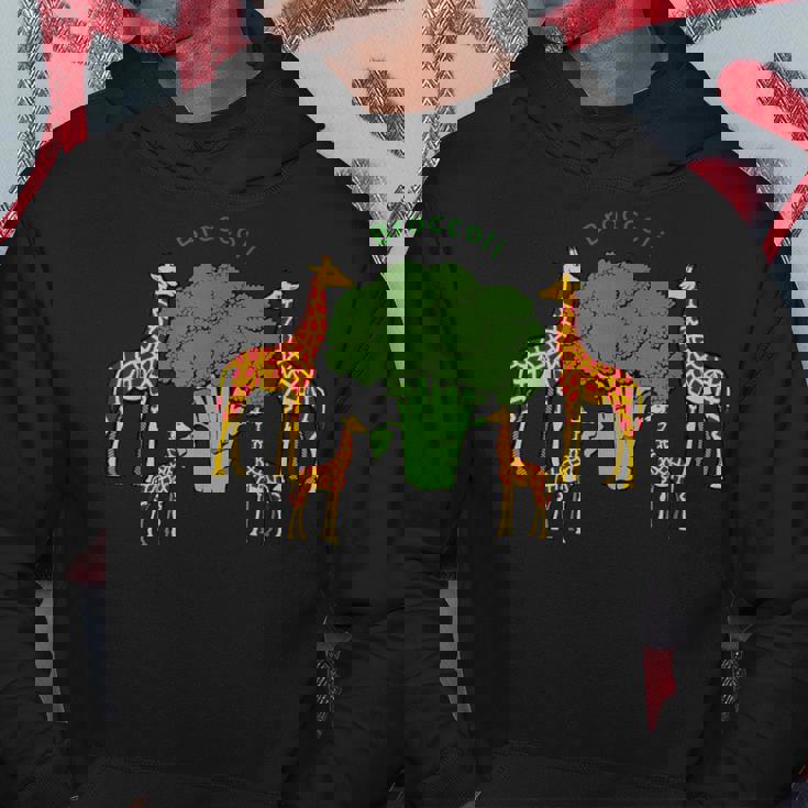 キリン ベジタリアンファミリー 食べる ブロッコリー パーカー 面白い贈り物