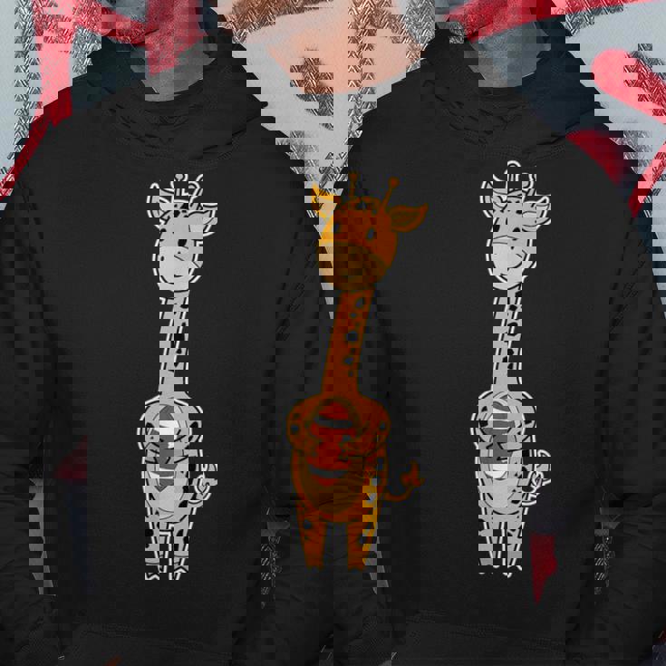 キリンはアメリカンフットボールを演じています。 パーカー 面白い贈り物