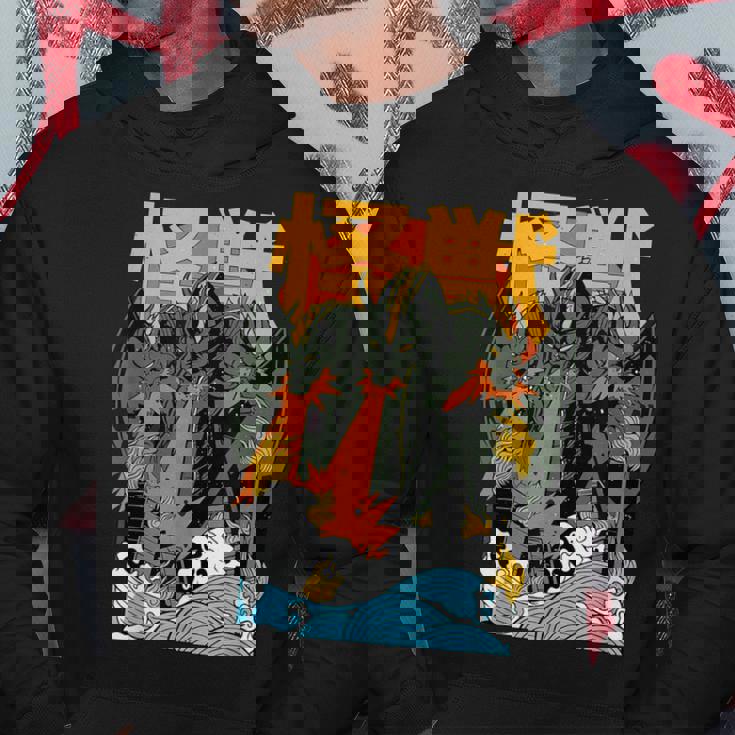 キングギドラ サンセット 和 パーカー 面白い贈り物