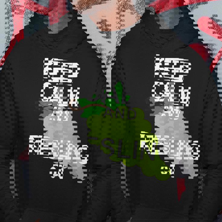 キープ・カームとリースリング・オン・ワイン パーカー 面白い贈り物