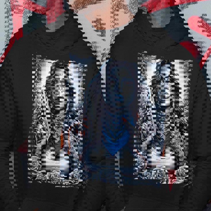 ギャングガール ヒップホップ チカーノデザイン パーカー 面白い贈り物