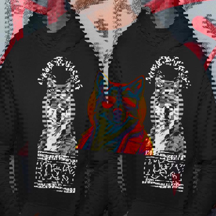 ギャングスタ ハスキー 犬 飼い主 犬 ラブ ハスキー かわいい シベリアンハスキー パーカー 面白い贈り物