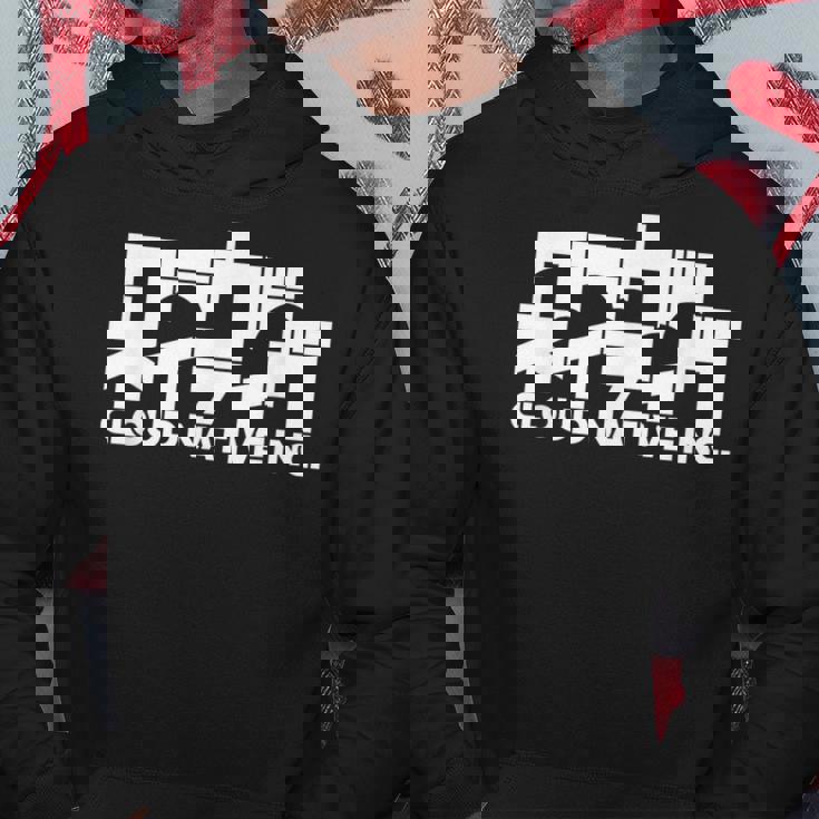 クラウドネイティブ公式 スタンダード ロゴ ホワイト パーカー 面白い贈り物