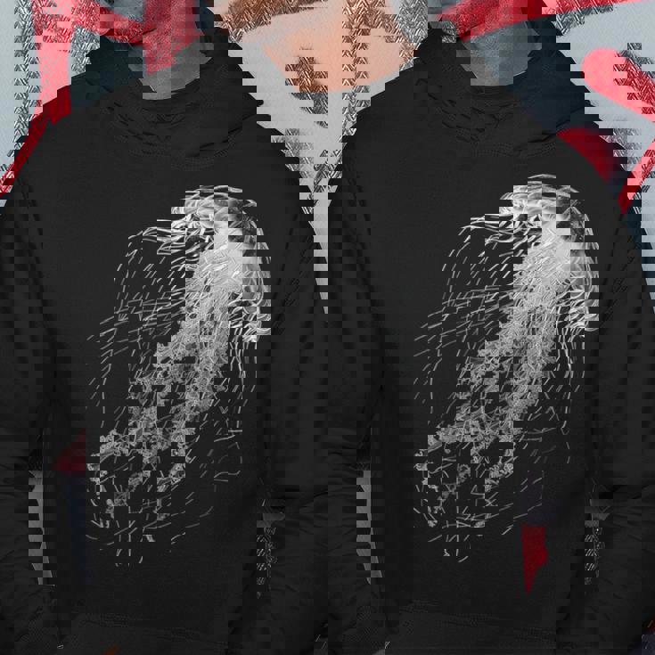 クラゲ 動物 モチーフ イラスト クラゲ パーカー 面白い贈り物