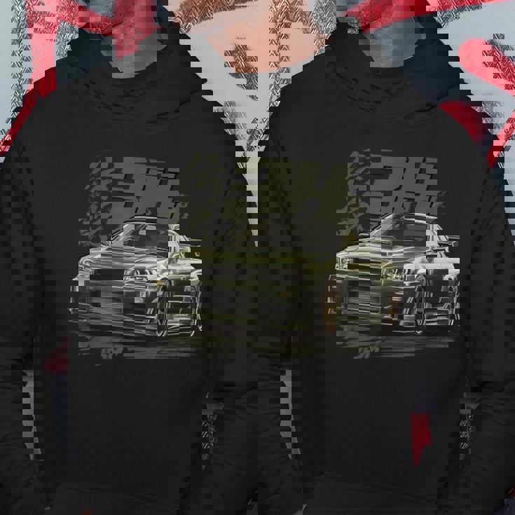 クラシック アーバングリーン R34 Liberty Walk Jdm スカイライン パーカー 面白い贈り物