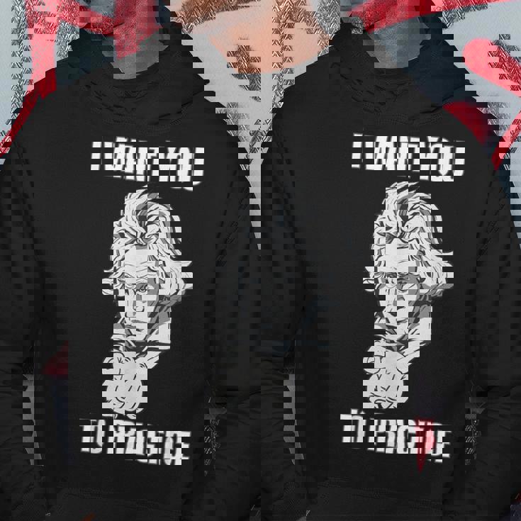 クラシック音楽 音楽家 ベートーヴェン ヴァイオリン ピアノ チェロ 練習 音楽好き おもしろ デザイン パーカー 面白い贈り物