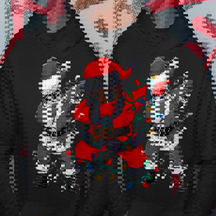 クリスマス サンタクロース ダビングダンス クリスマスライト 家族 パーカー 面白い贈り物