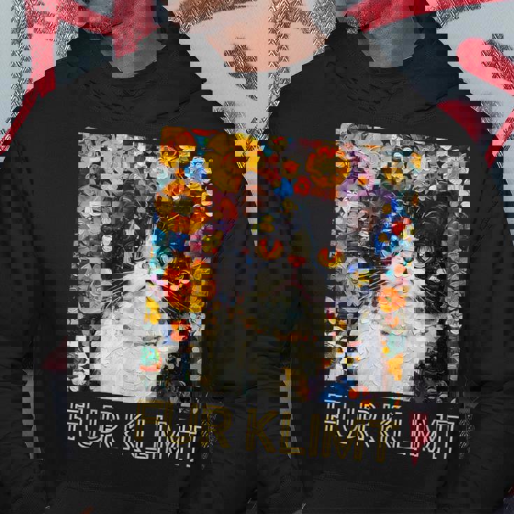 クリムト絵画の猫、猫好き、エキゾチックショートヘア、アーティスト パーカー 面白い贈り物