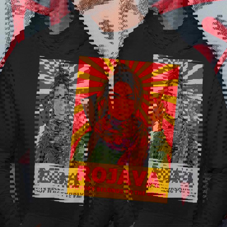 クルドのロジャバ クルディスタン 「勝利 」デザイン パーカー 面白い贈り物