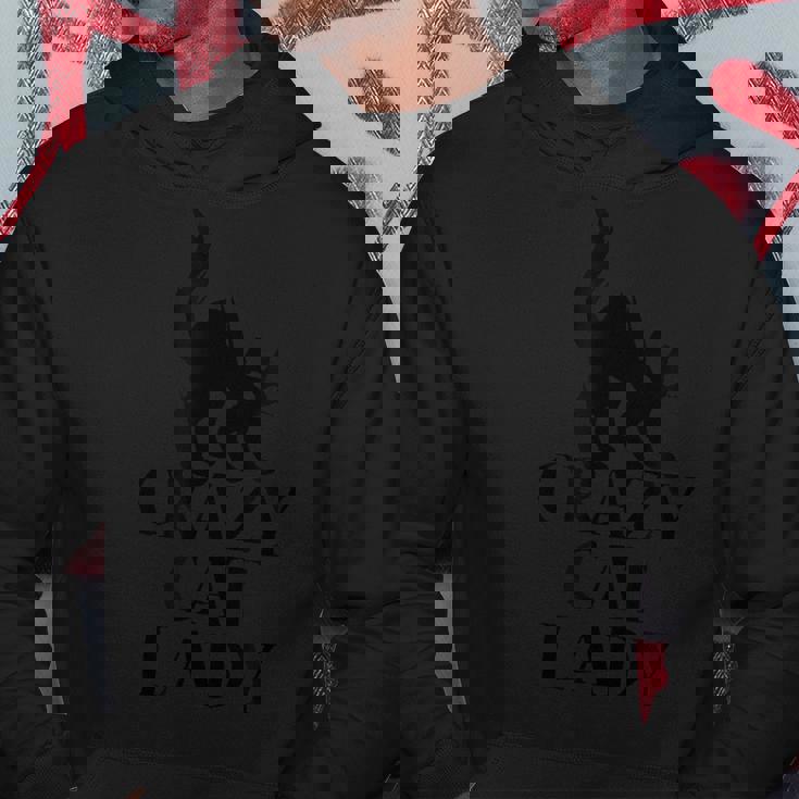 クレイジーキャットレディ ネコの狂乱を抱きしめるデザイン パーカー 面白い贈り物