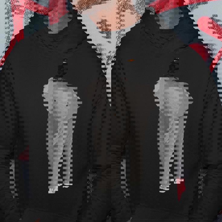 クロウタドリ 鳥 エレファント 動物 図 バードウォッチング 贈り物 鳥類学者 生物学者 自然科学 パーカー 面白い贈り物