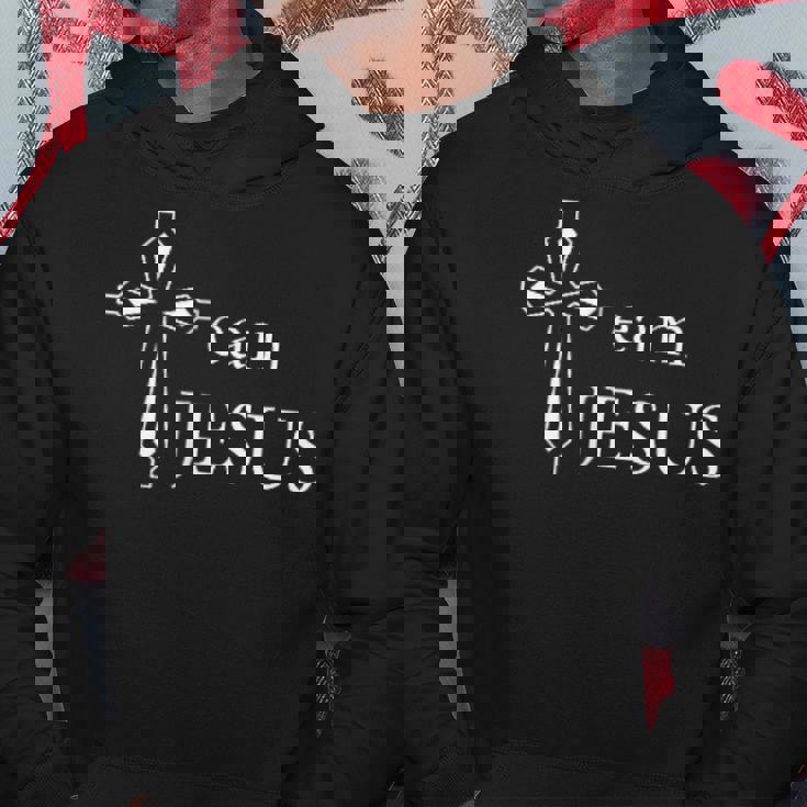 メンズ クロス 聖書チーム イエス・キリスト パーカー 面白い贈り物