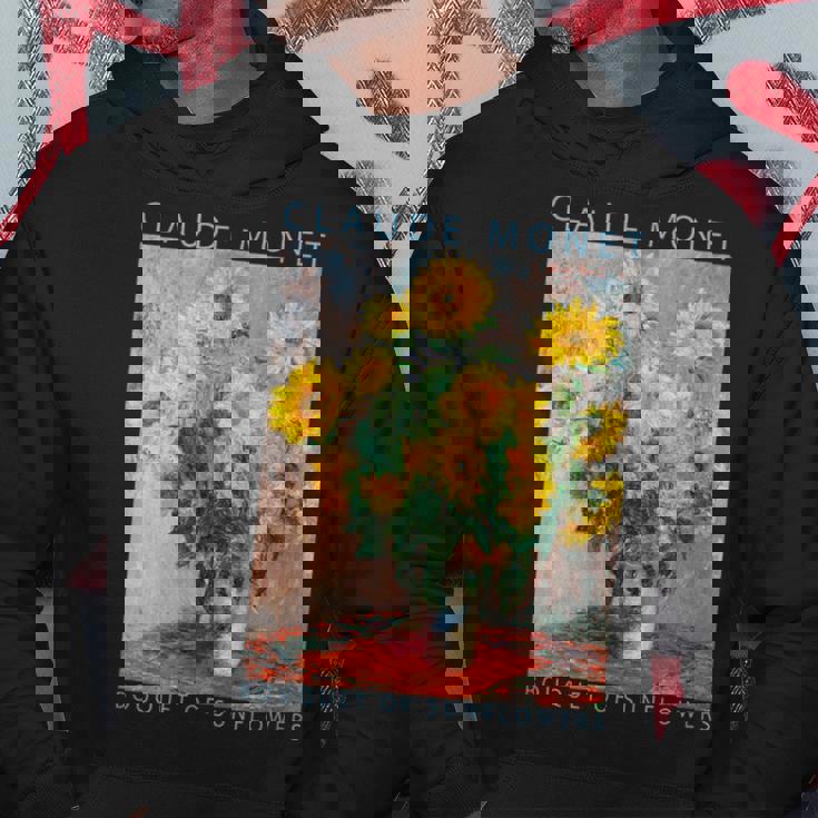 クロード モネ 面白いtシャツ 花 名作 アート ひまわりのブーケ 絵画 メンズ レディース 面白い 服 パーカー 面白い贈り物