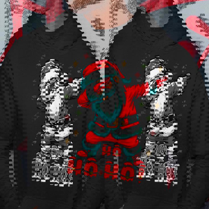 クールなサンタクロースダブダンシング クリスマス 面白いクリスマスダビング パーカー 面白い贈り物