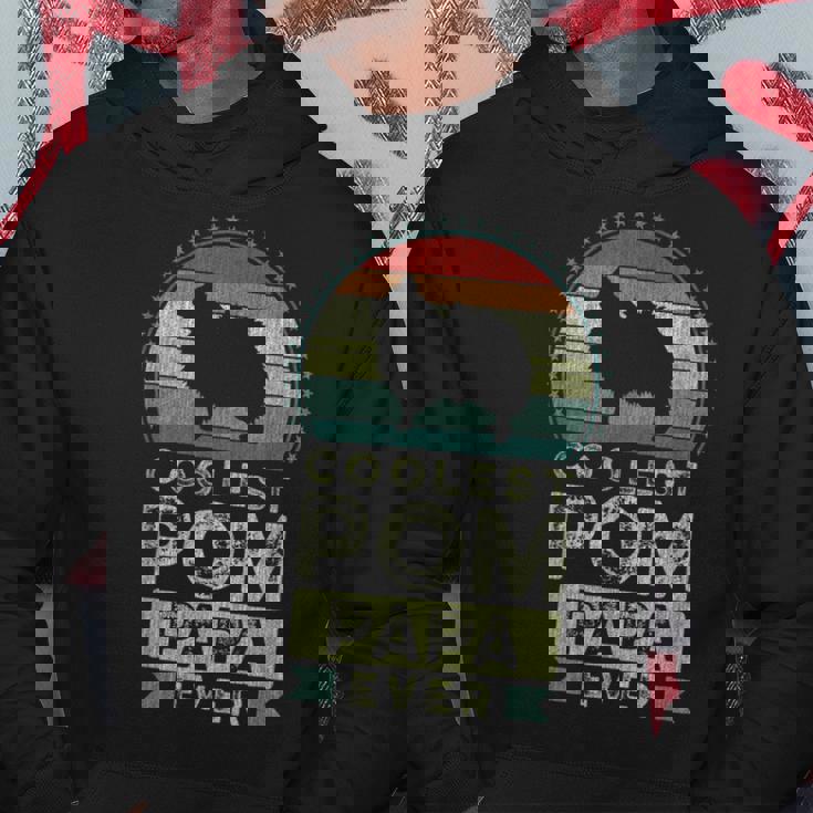 クールなポメラニアン・パパ、父の日 パーカー 面白い贈り物