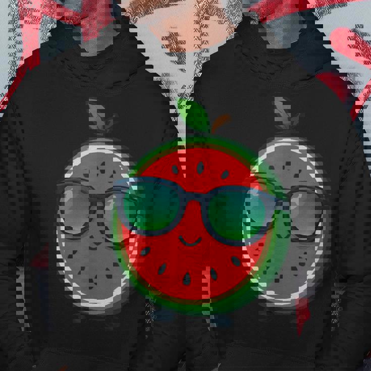 クールな漫画スイカサングラス付き パーカー 面白い贈り物