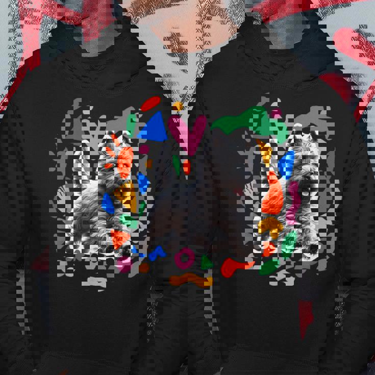 ケアンテリア カラフルなデザインの犬 パーカー 面白い贈り物