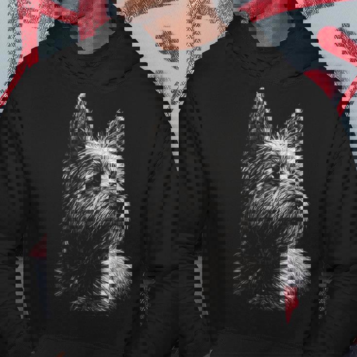 ケアンテリア 犬モチーフ ペットアート ケアンテリア パーカー 面白い贈り物