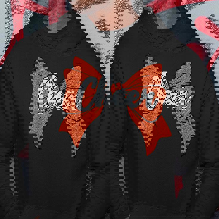 コケット オレンジ チア リボン スポーツ チアリーダー チアリーディング パーカー 面白い贈り物