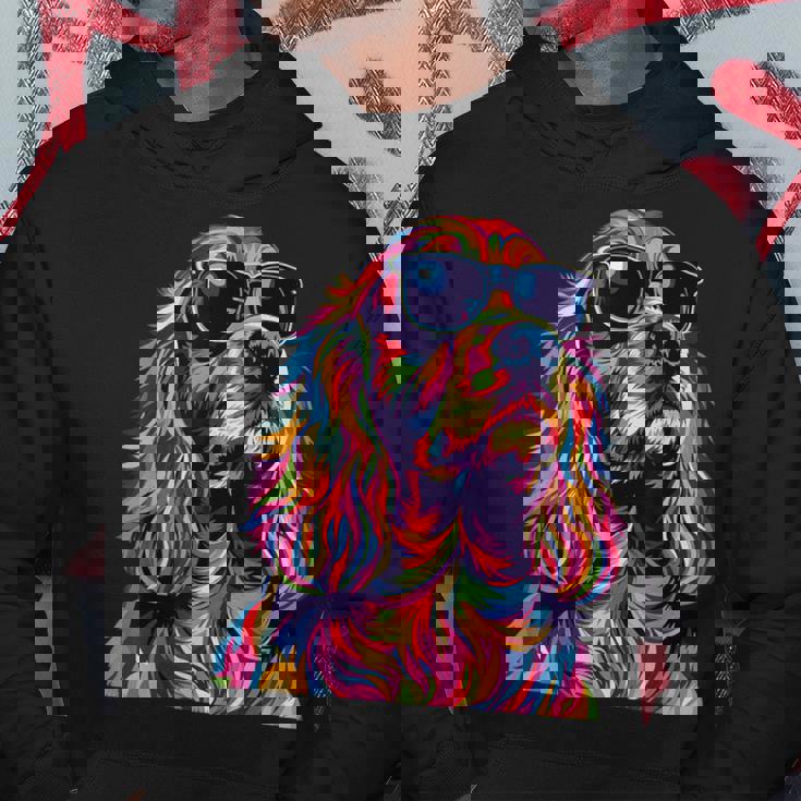 コッカースパニエルラバーズ ポップアート 面白い イングリッシュコッカースパニエル パーカー 面白い贈り物