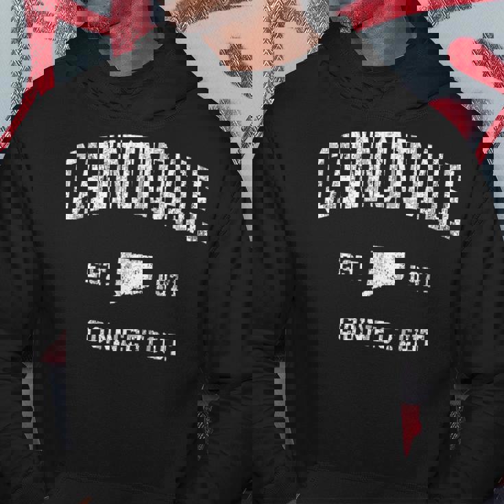 コネチカット州キャノンデールctビンテージアスレチックスポーツデザイン。 パーカー 面白い贈り物