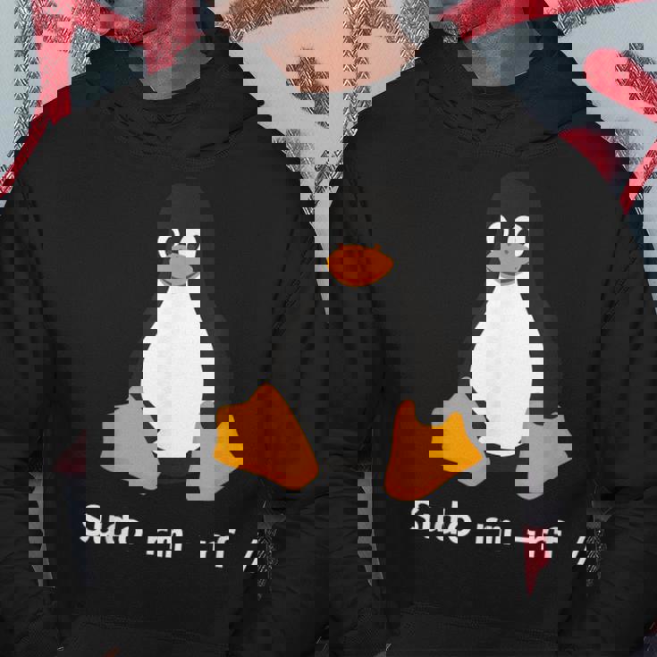 コンピューター -Udo Rm -Rf Tux Linux ペンギン プログラマー パーカー 面白い贈り物