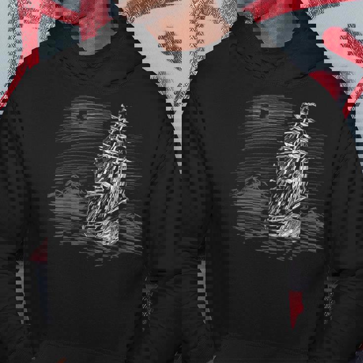 コース上の帆船 パーカー 面白い贈り物